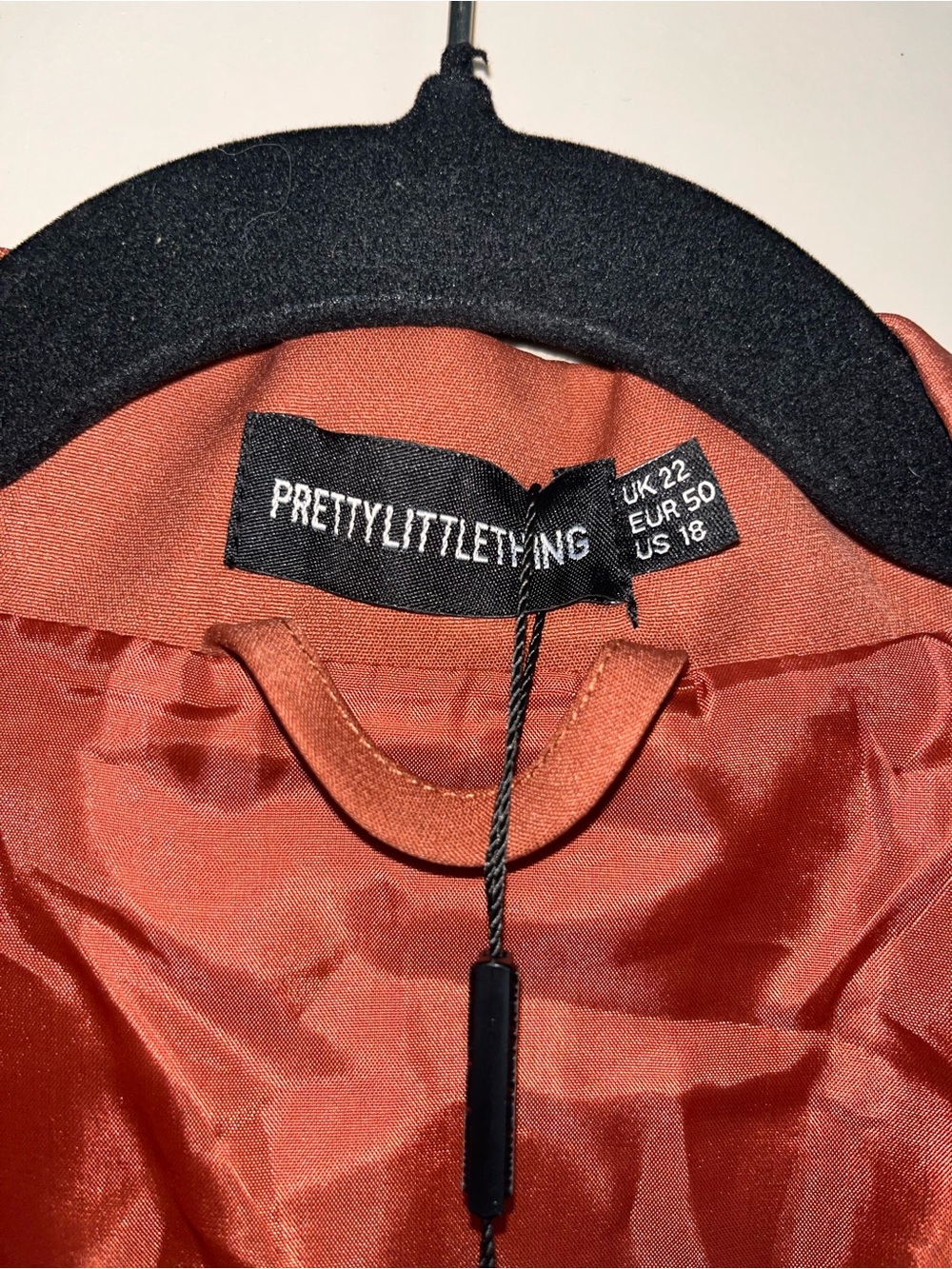 PrettyLittleThing Rust Orange Kids Jacket - Picture 2 of 3